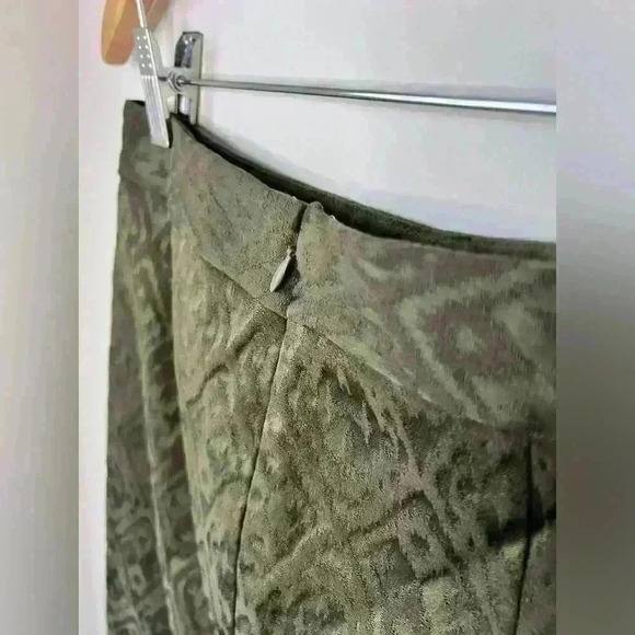 Banana Republic Women’s Olive Green Textured Mini Preppy Prep Cotton Skirt 0 - Picture 7 of 10